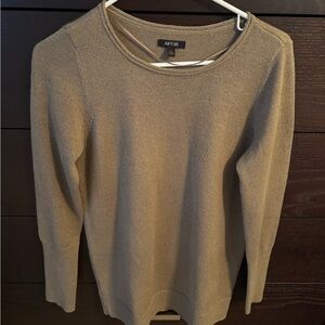Apt 9 gold shimmer long sleeve top